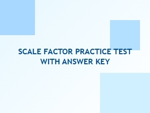 A Practice Test on Understanding Scale Factor