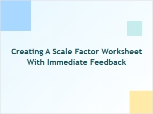 Interactive Scale Factor Practice with Automatic Answer Checking